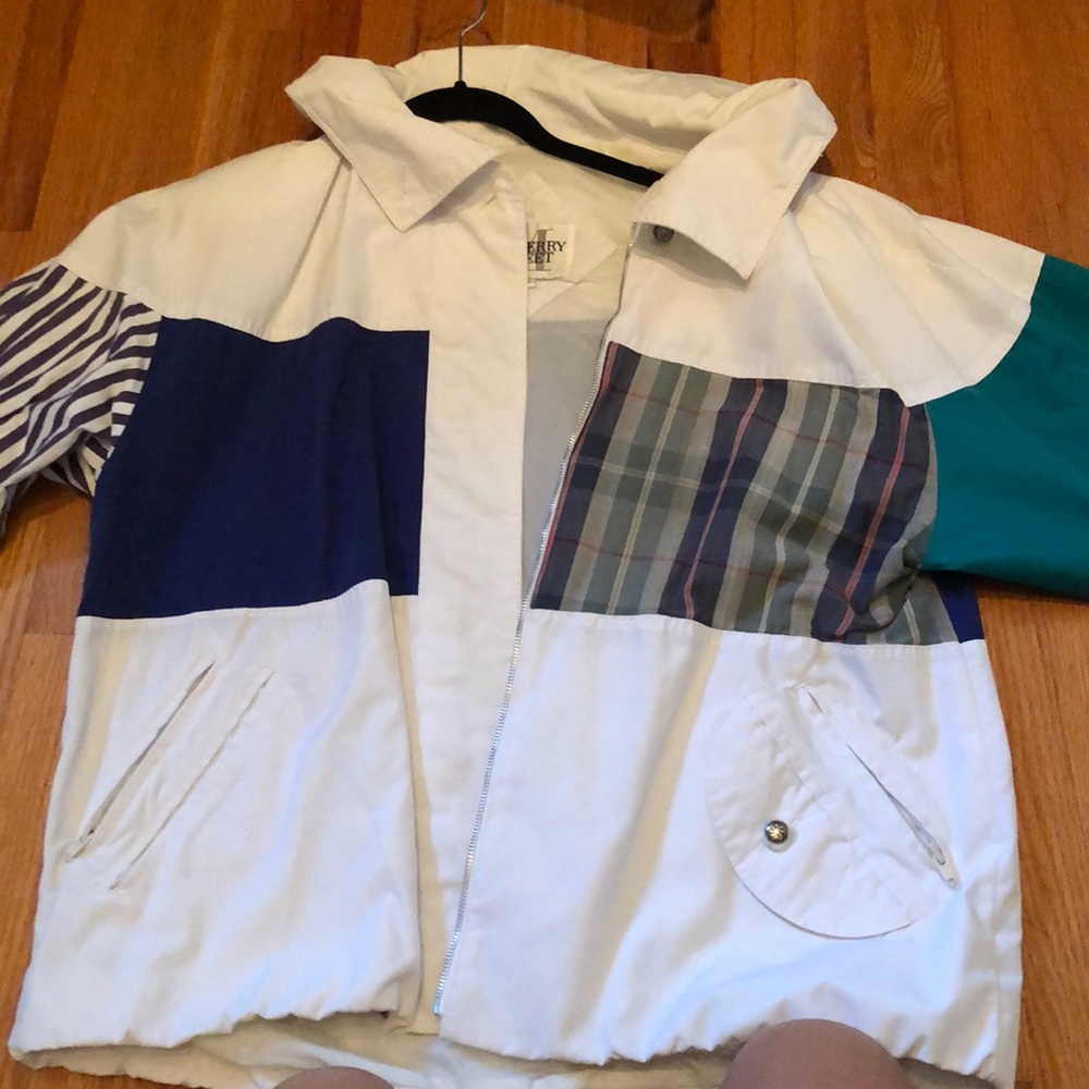 Vintage Colorblock / Plaid Windbreaker